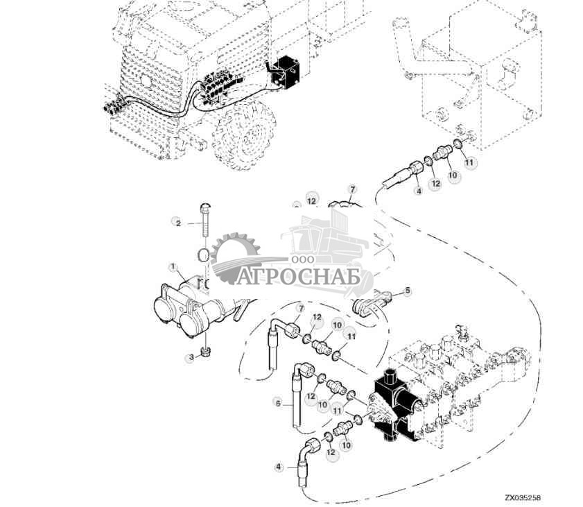 Hydraulic Lines  Couplers, Tipping Trailer 